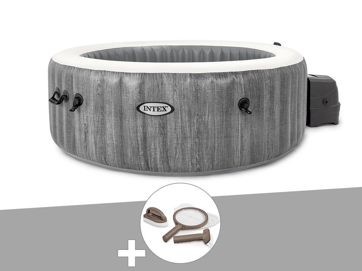 Kit spa gonflable Intex PureSpa Baltik rond Bulles 6 places + Kit d'entretien - Imagen 1