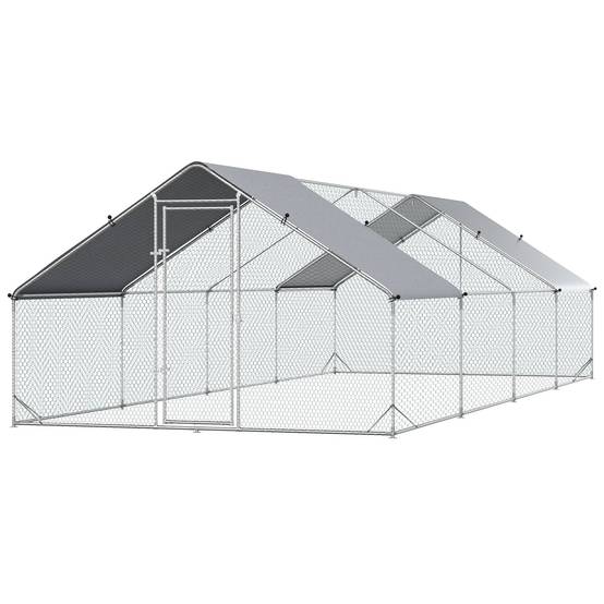 ComfortXL - Grand Poulailler Volière Acier Galvanisé 24 m² - Enclos Sécurité Anti-Prédateurs - ComfortXL Outdoor Living - Image 2