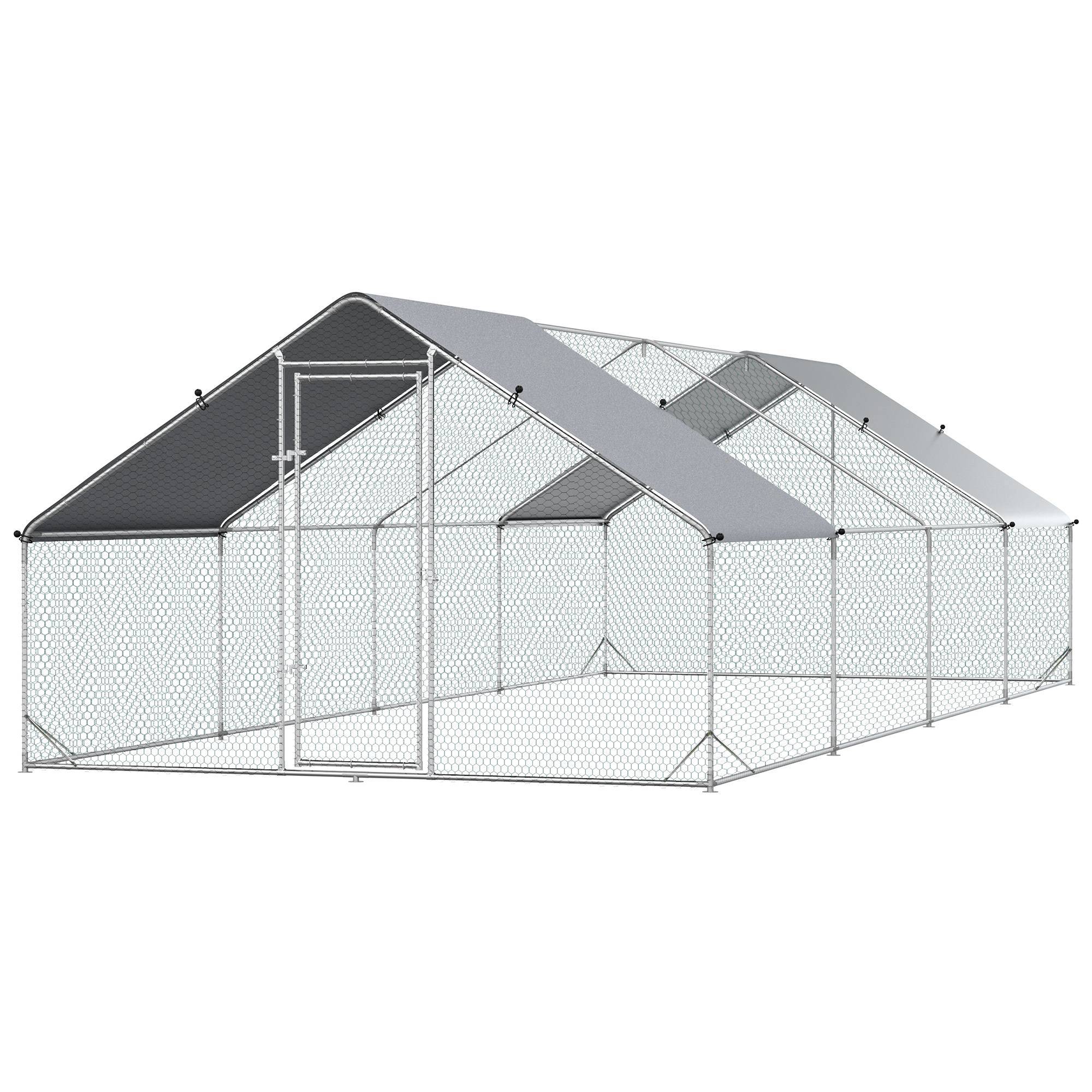 ComfortXL - Grand Poulailler Volière Acier Galvanisé 24 m² - Enclos Sécurité Anti-Prédateurs - ComfortXL Outdoor Living - Image 2