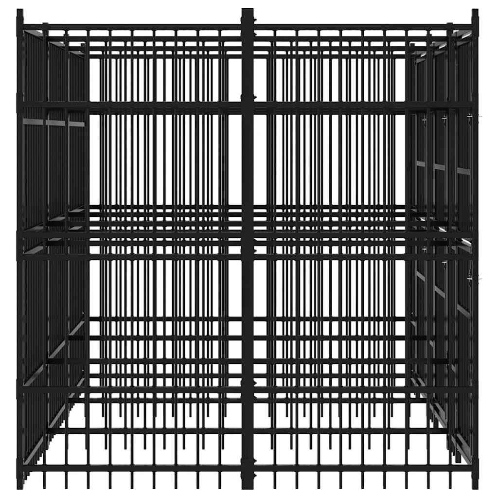 Vidaxl - Chenil d'extérieur pour chiens Acier 5,53 m² vidaXL 3097938 - Imagen 7