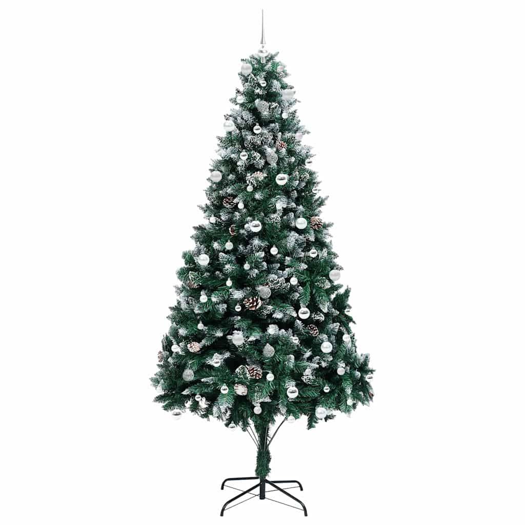 ComfortXL - Kit Sapin de Noël Floconné 240 cm, Prêt à l'Emploi avec Guirlande LED et Boules – ComfortXL Outdoor Living - Image 4