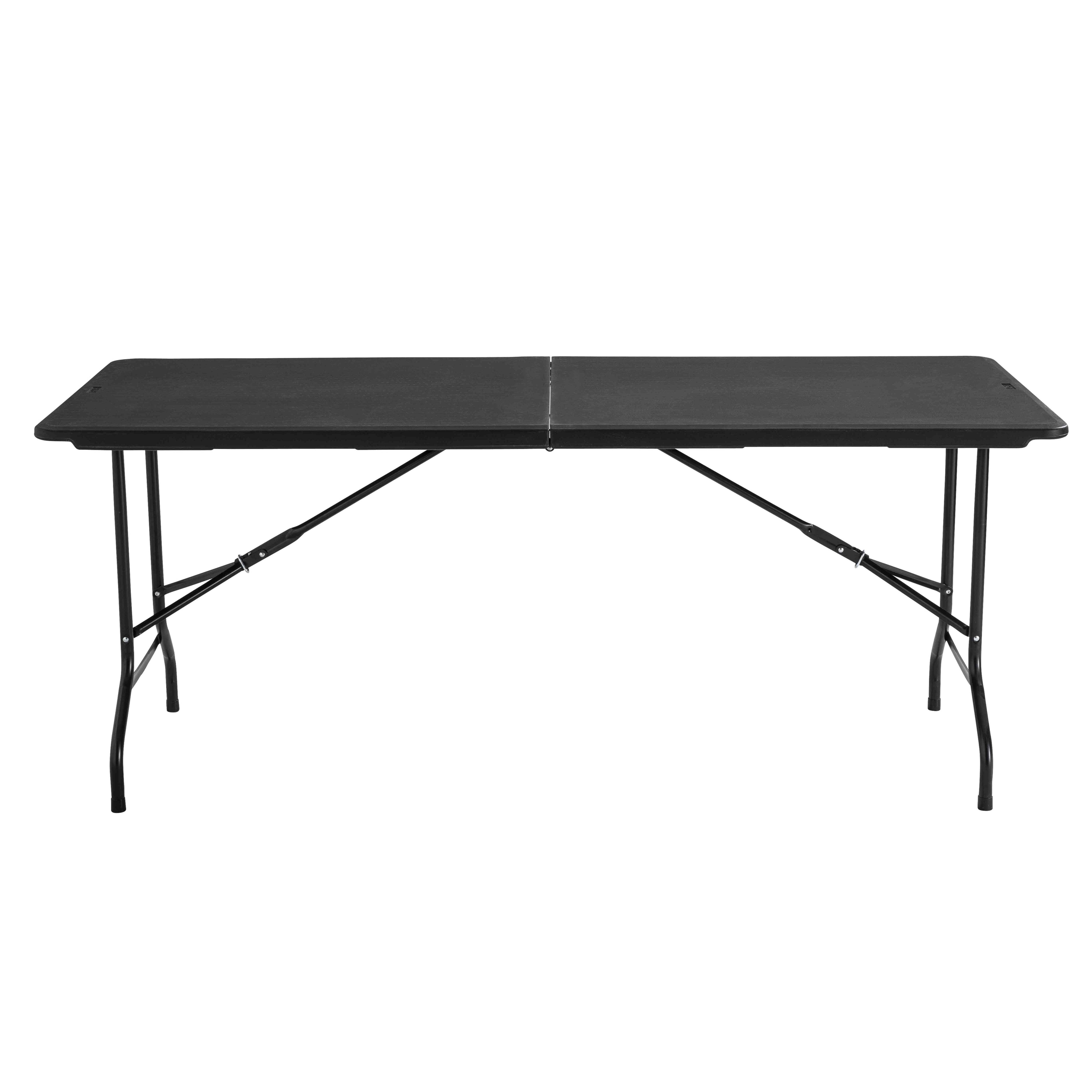Oviala - Table pliante noire 180cm 8 places PEHD REKKEM - Oviala - Imagen 2