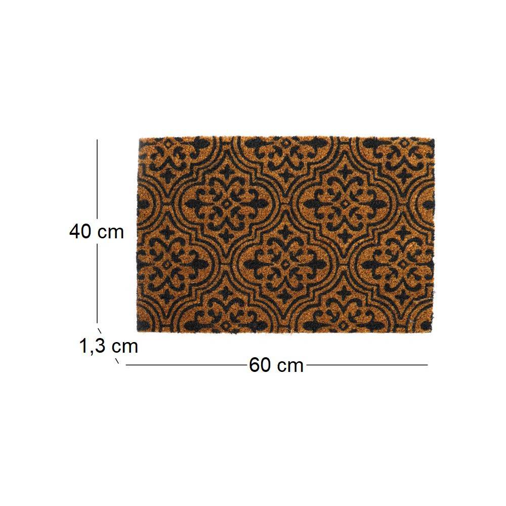 Sil - Paillasson en fibres de coco Arabesques 60 x 40 cm modèle aléatoire - Imagen 3