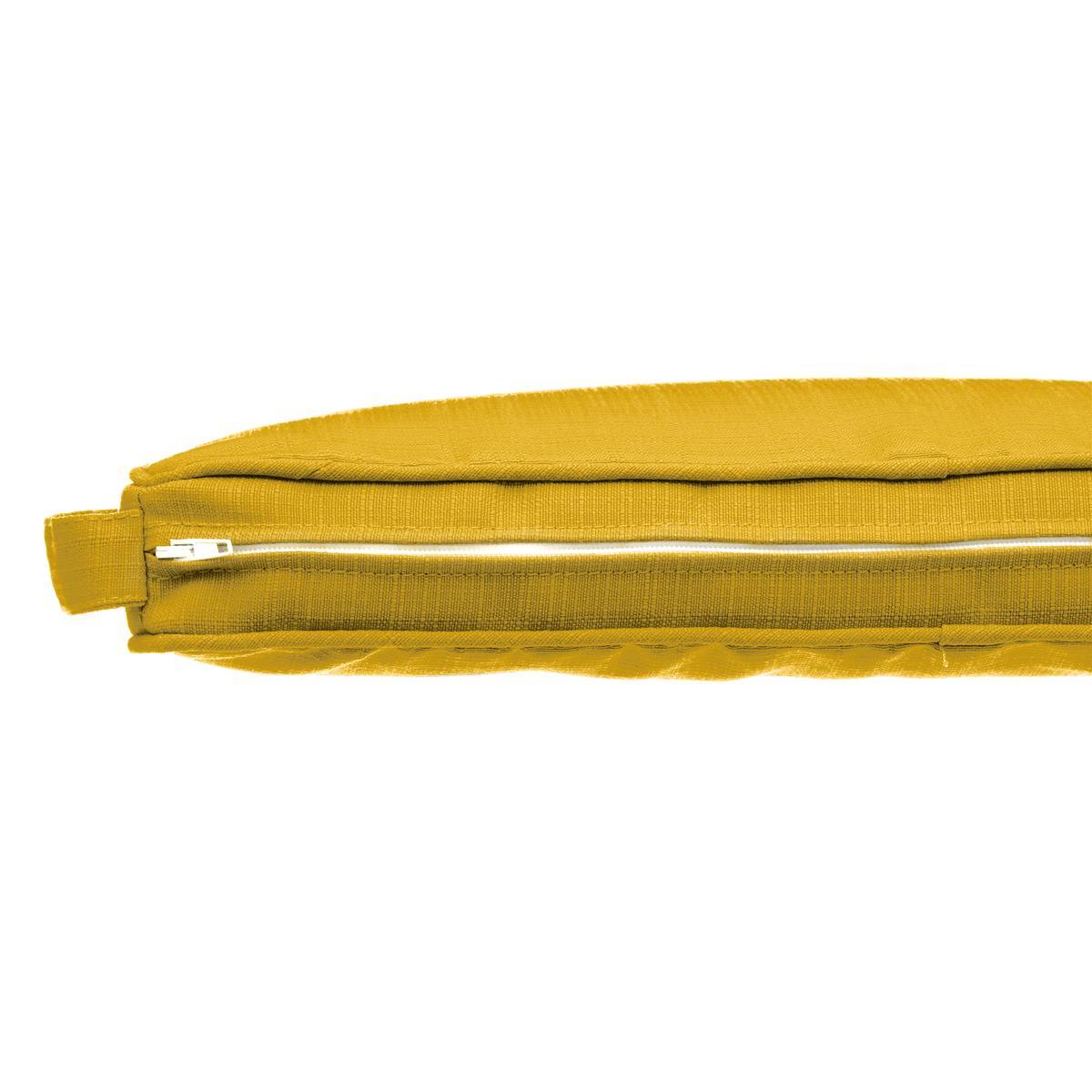Hesperide - Galette de chaise à scratch "Korai" jaune moutarde 40x40x4cm en polyester Hespéride - Imagen 3