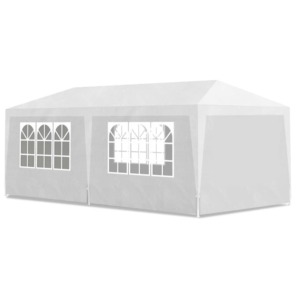 Tonnelle de jardin - Tente de réception 3 x 6 m Blanc - Meuble Pro - Image 1