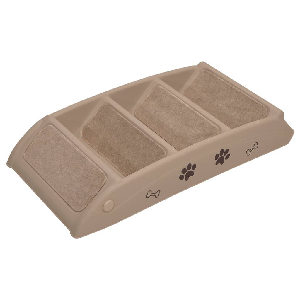 Vidaxl - Escaliers pliables pour chiens Marron 62x40x49,5 cm vidaXL 170986 - Imagen 6