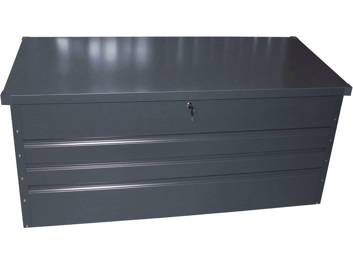 Habitat Et Jardin - Coffre De Jardin Métal - 400l - 132 X 61 X 62 Cm - Anthracite -habitat Et Jardin - Imagen 2