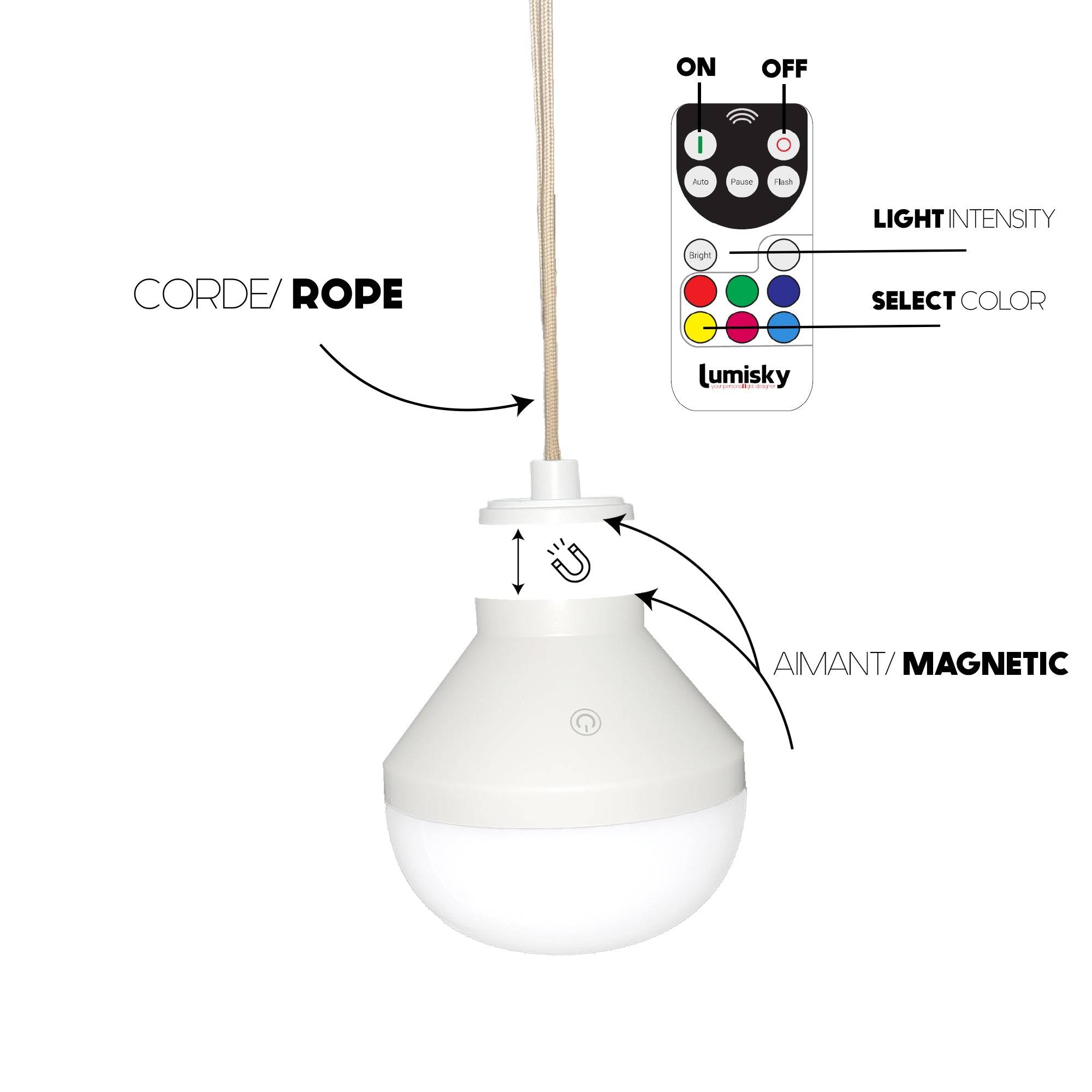 Lumisky - Suspension nomade MERIDA NOMAD H34cm - Imagen 5