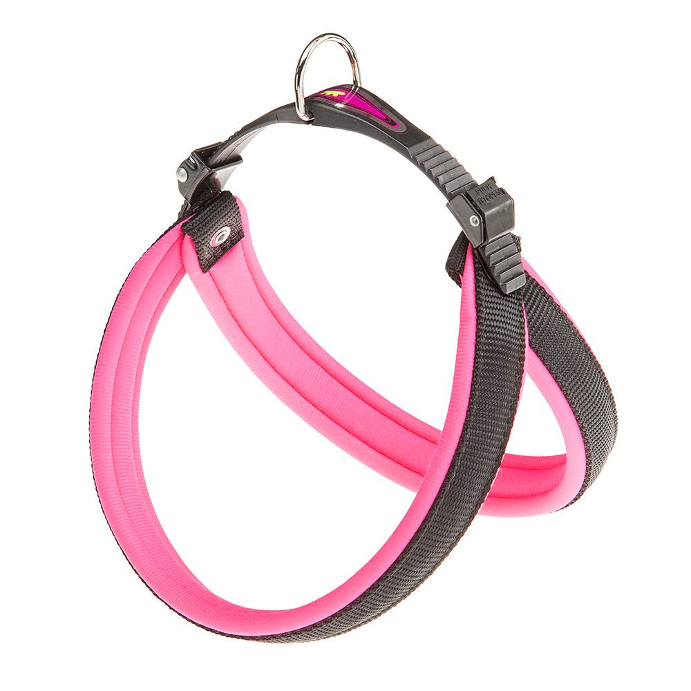 Ferplast - Ferplast Harnais ergonomique pour chiens AGILA FLUO 5, ajustement parfait, fermeture à double micro-régulation, rembourrage souple, A=B 50÷58 cm 20 mm - Imagen 1