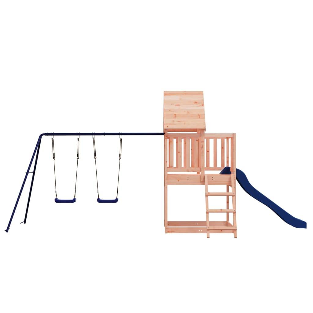 Helloshop26 - Aire de jeux d'extérieur balançoires toboggan portiques robuste jeux jardin 564 x 235 x 228 cm bois massif de douglas - Imagen 2