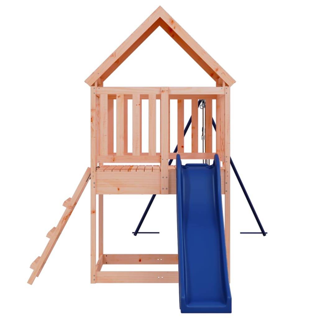 Helloshop26 - Aire de jeux d'extérieur balançoires toboggan portiques robuste jeux jardin 564 x 235 x 228 cm bois massif de douglas - Imagen 4