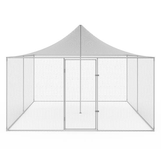 Volière 12m² parc grillagé 3x4 M enclos poulailler pour animaux de basse cour - Image 3