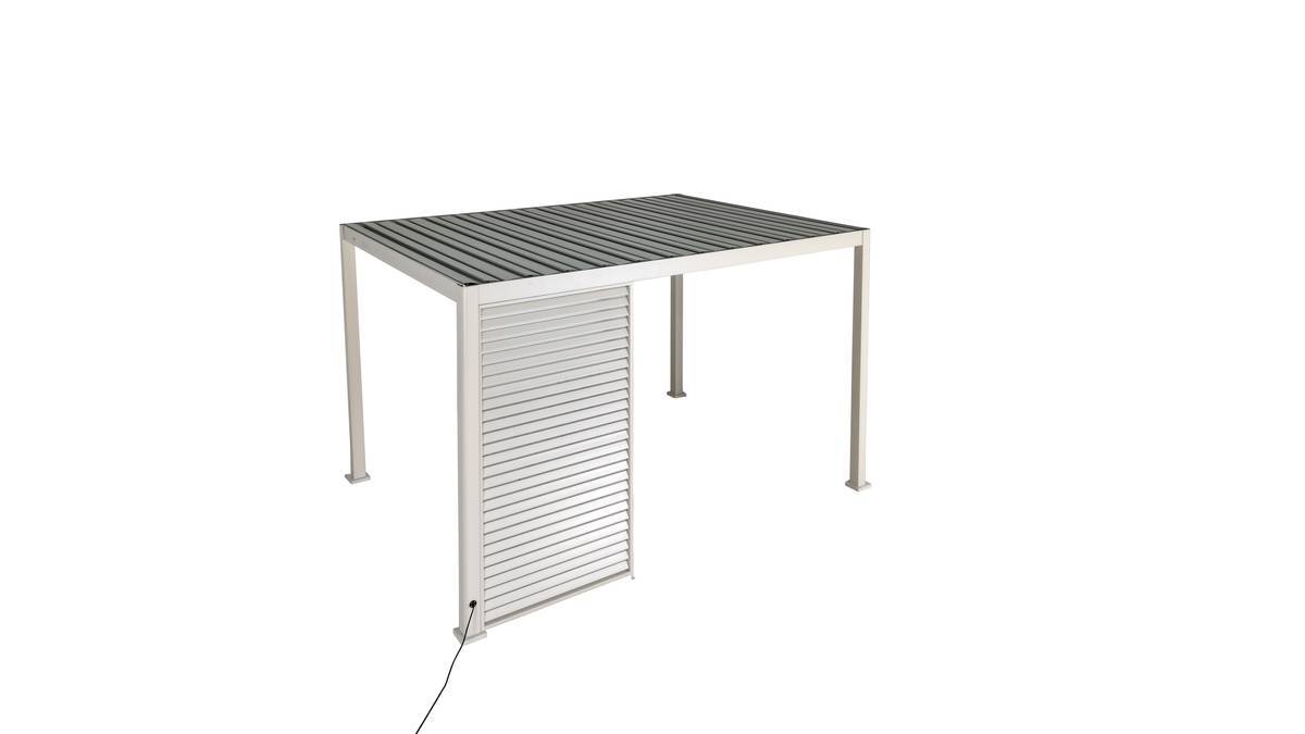 Hesperide - Persienne pour pergola Evora 4x3m argile - Hespéride
