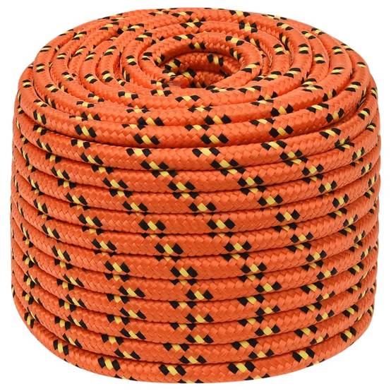 Corde de bateau Orange 14 mm 100 m Polypropylène Maison Chic - Image 1
