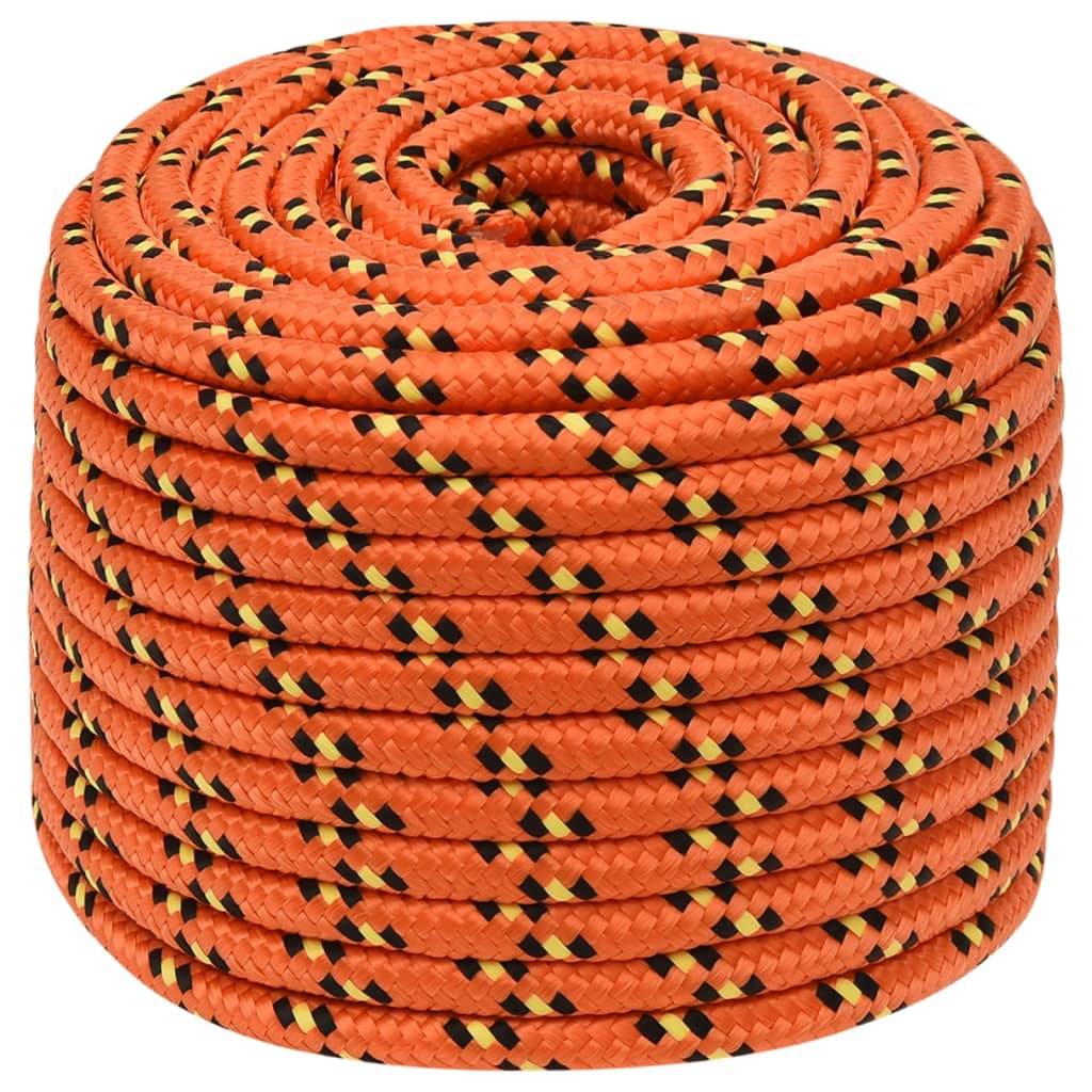Corde de bateau Orange 14 mm 100 m Polypropylène Maison Chic - Image 1