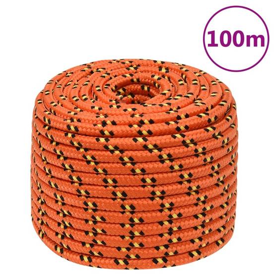 Corde de bateau Orange 14 mm 100 m Polypropylène Maison Chic - Image 2