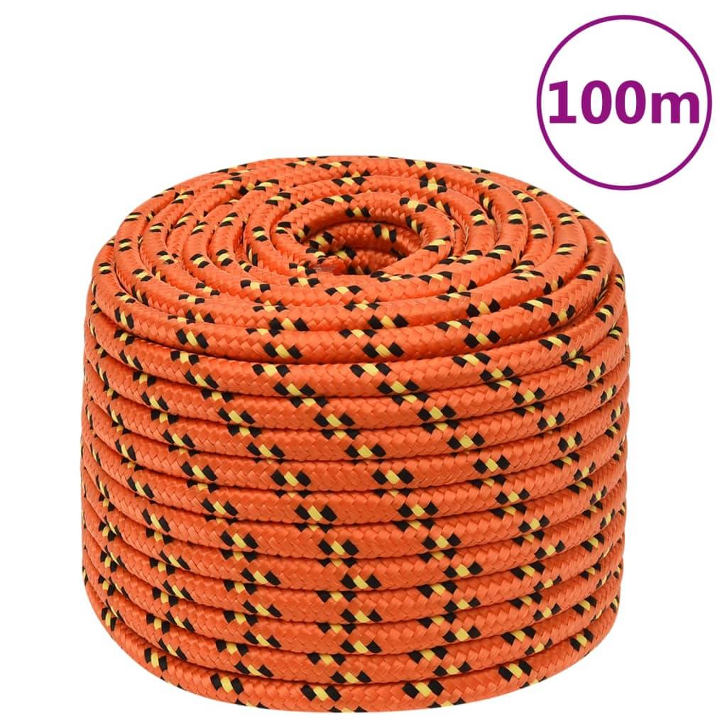 Corde de bateau Orange 14 mm 100 m Polypropylène Maison Chic - Image 2