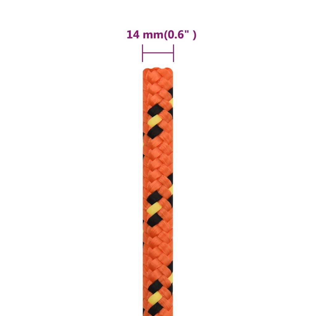 Corde de bateau Orange 14 mm 100 m Polypropylène Maison Chic - Image 6