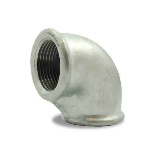 Coude 90° galvanisé femelle femelle en fonte malléable - 1/4'' - Image 1