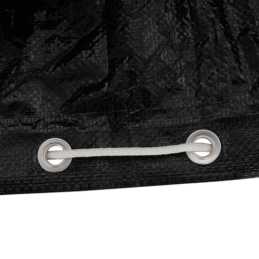 2 pcs Housses pour chaise longue - Housses de protection 12 œillets 205x75x40 cm PE - Image 8