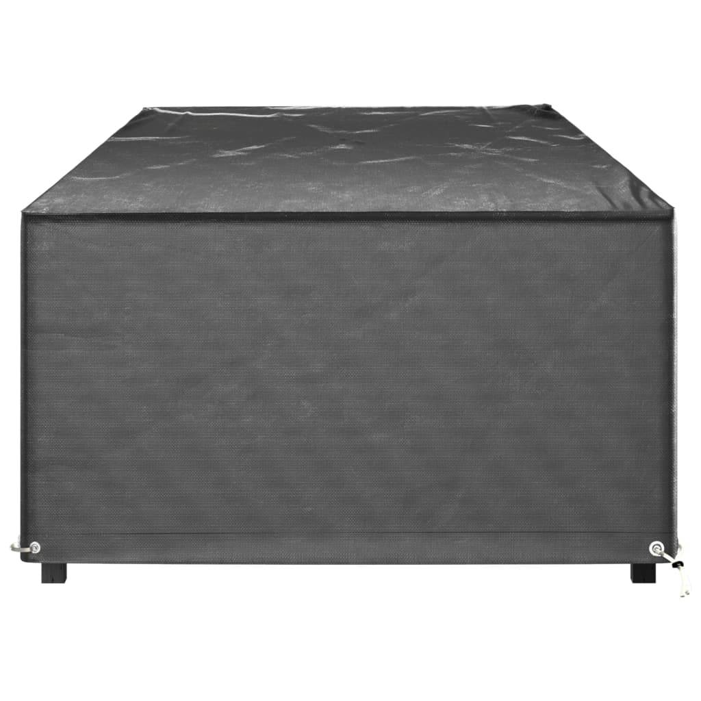 2 pcs Housses pour chaise longue - Housses de protection 12 œillets 205x75x40 cm PE - Image 4