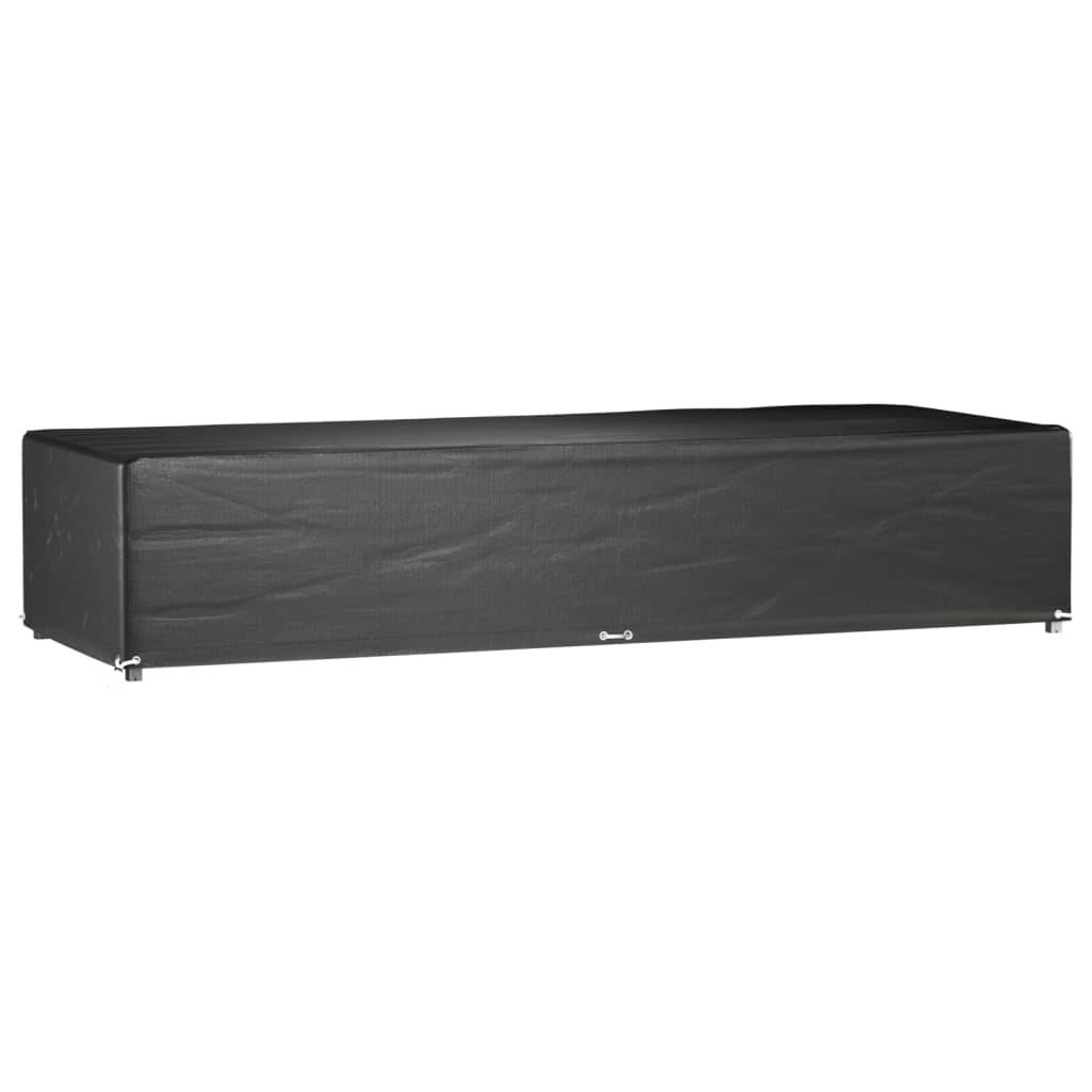 2 pcs Housses pour chaise longue - Housses de protection 12 œillets 205x75x40 cm PE - Image 2