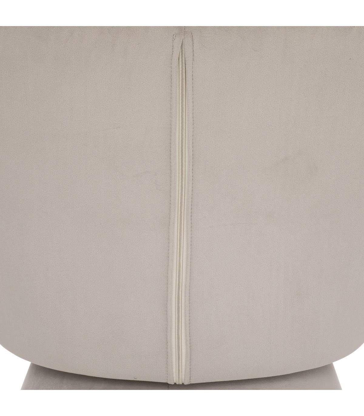 Fauteuil design moderne en velours Gris - Imagen 2