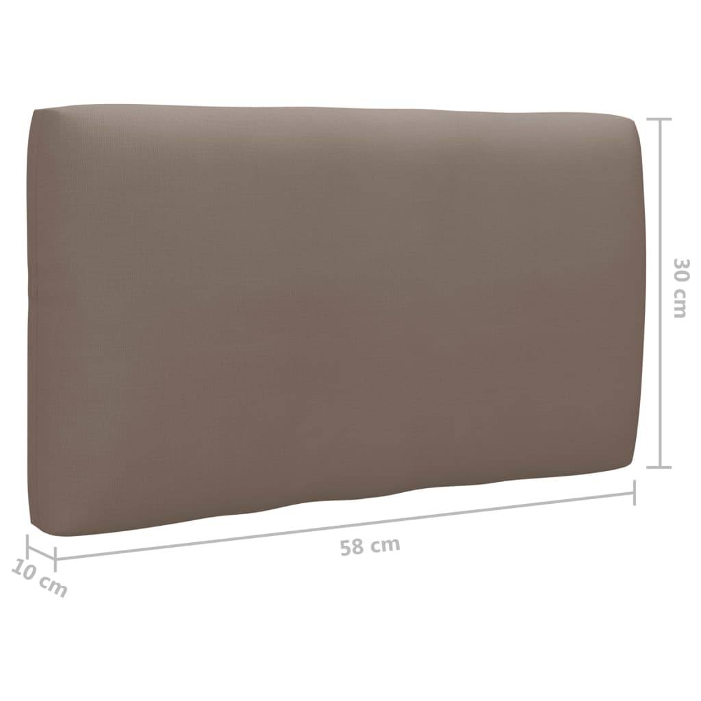 Vidaxl - Salon de jardin palette 6pcs avec coussins Pin imprégné de gris vidaXL 3066921 - Image 3