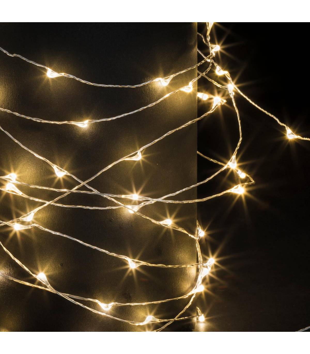 Fééric Lights & Christmas - Guirlande lumineuse extérieur solaire 20m blanc chaud 200 LED 8 jeux FEERIC LIGHTS & CHRISTMAS - Imagen 2