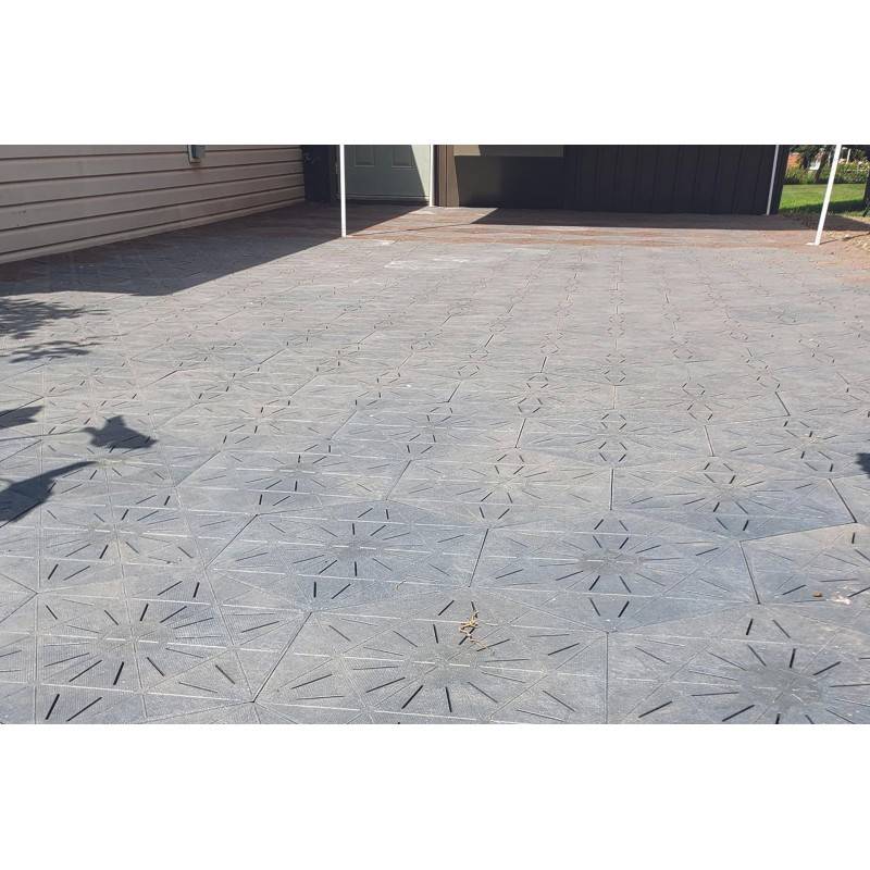 Jardinex - Dalle hexagonale clipsable ajourée - Gris beton  - Jardinex - Imagen 2