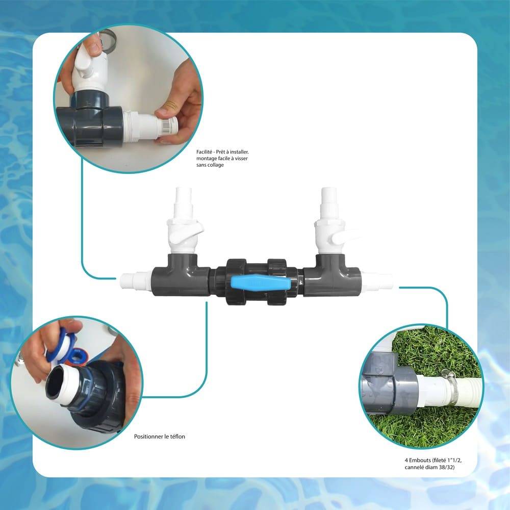 Habitat Et Jardin - Kit By Pass 32/38 + Tube 50 Cm -habitat Et Jardin - Imagen 2