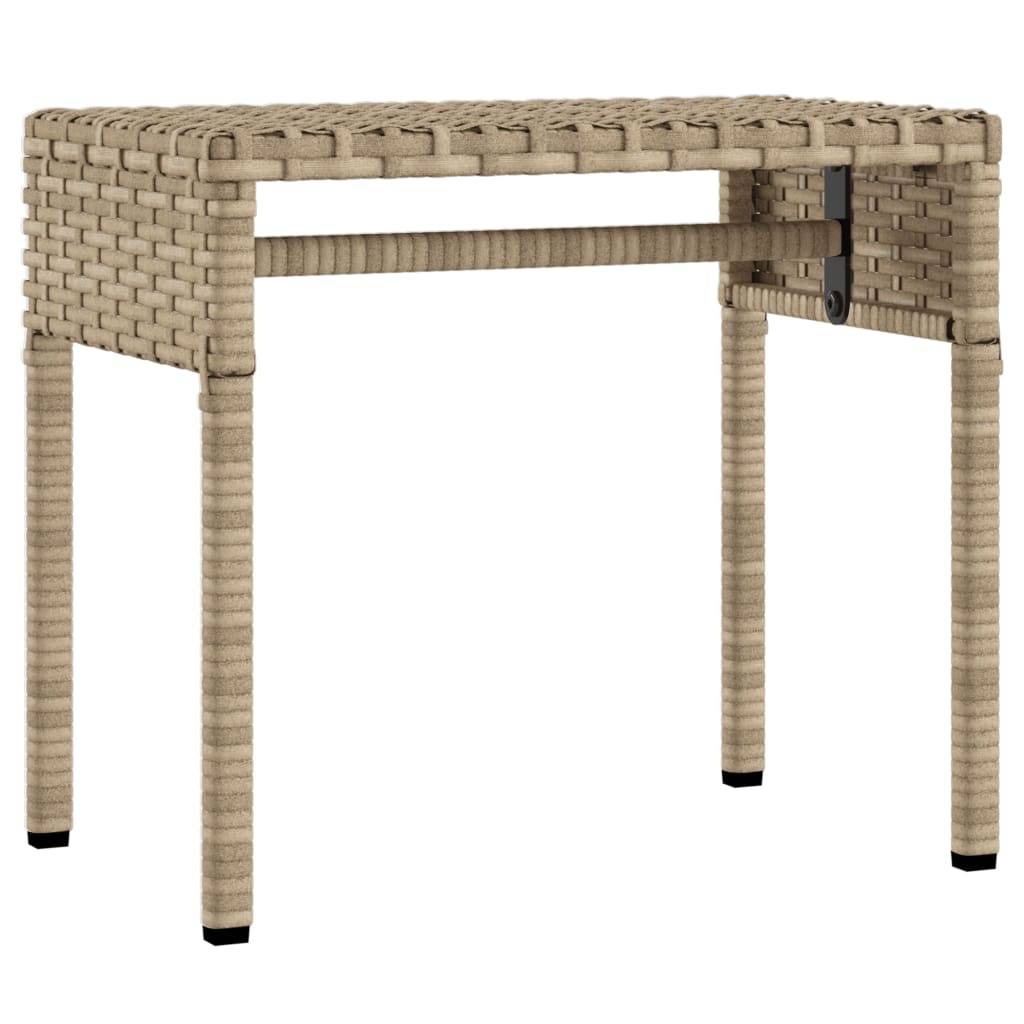 Vidaxl - Chaise longue avec auvent et table beige résine tressée vidaXL 368200 - Image 6