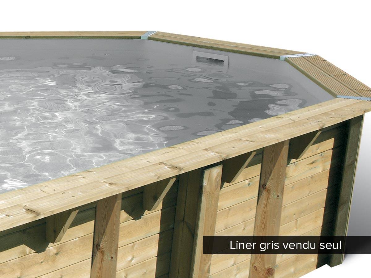 Ubbink - Liner seul Gris pour piscine bois Océa Ø 5,80 x 1,30 m - Ubbink - Imagen 2