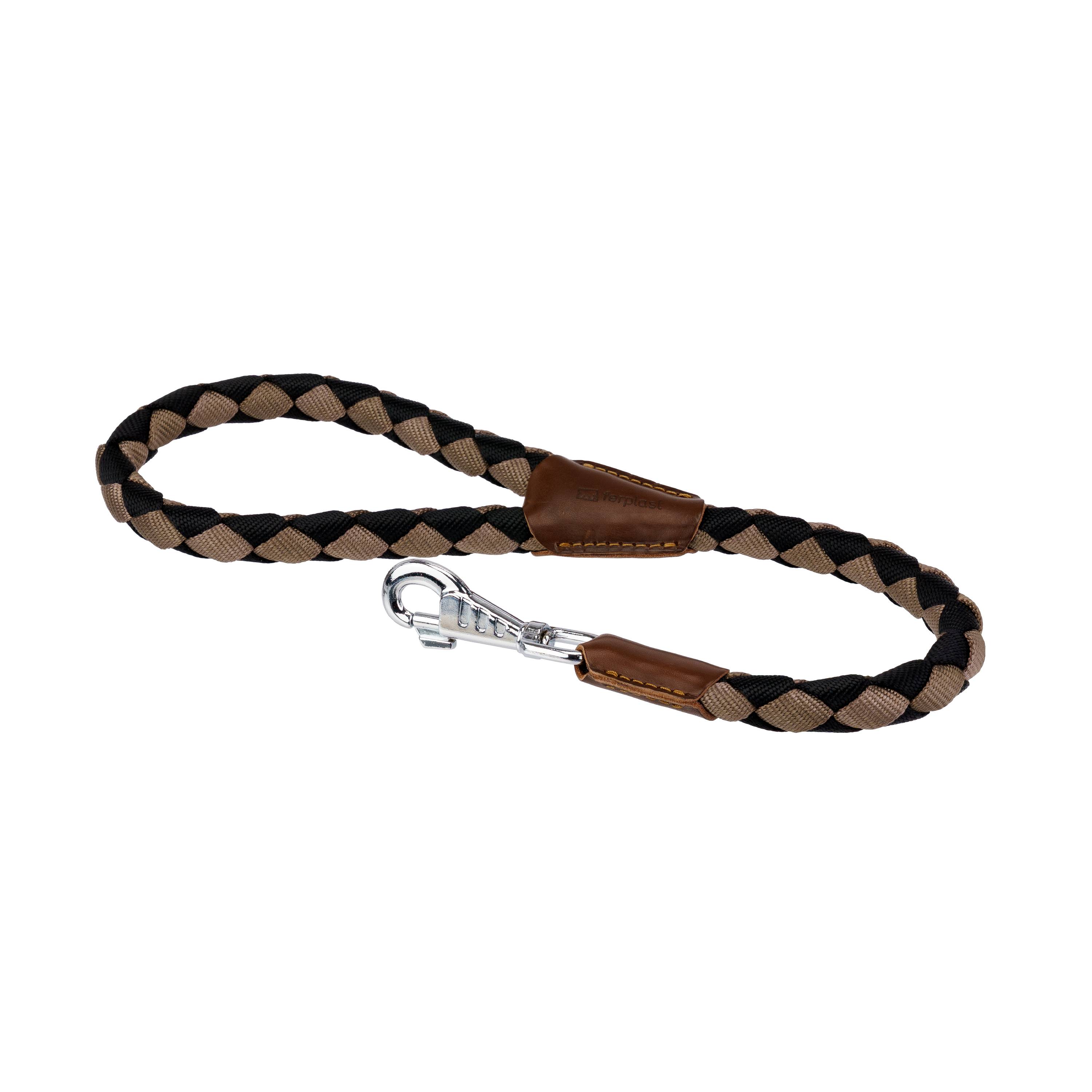 Ferplast - Laisse Courte pour Chiens en Nylon tressé TWIST MATIC GM18/60, avec Mousqueton Magnétique Automatique - Imagen 1
