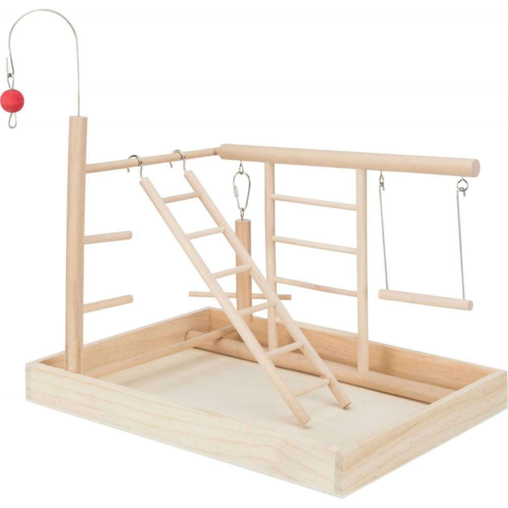 animallparadise - Plateau de jeux en bois, pour perruches et canaris. - Imagen 1