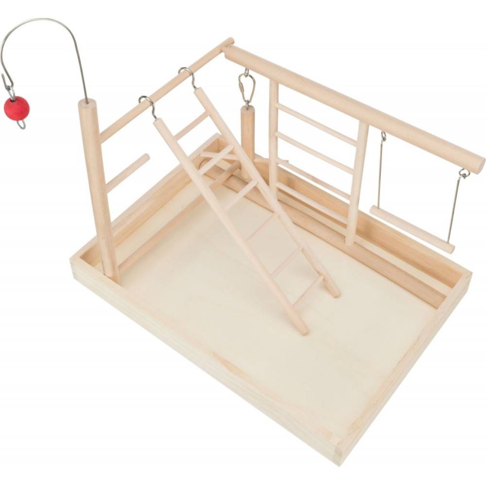animallparadise - Plateau de jeux en bois, pour perruches et canaris. - Imagen 2