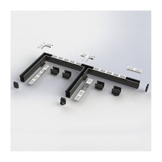 Caniveau étroit 6,5 cm Grille INOX Style - StarDrain - LINE ECO - Inox Viking 100 cm - Image 5