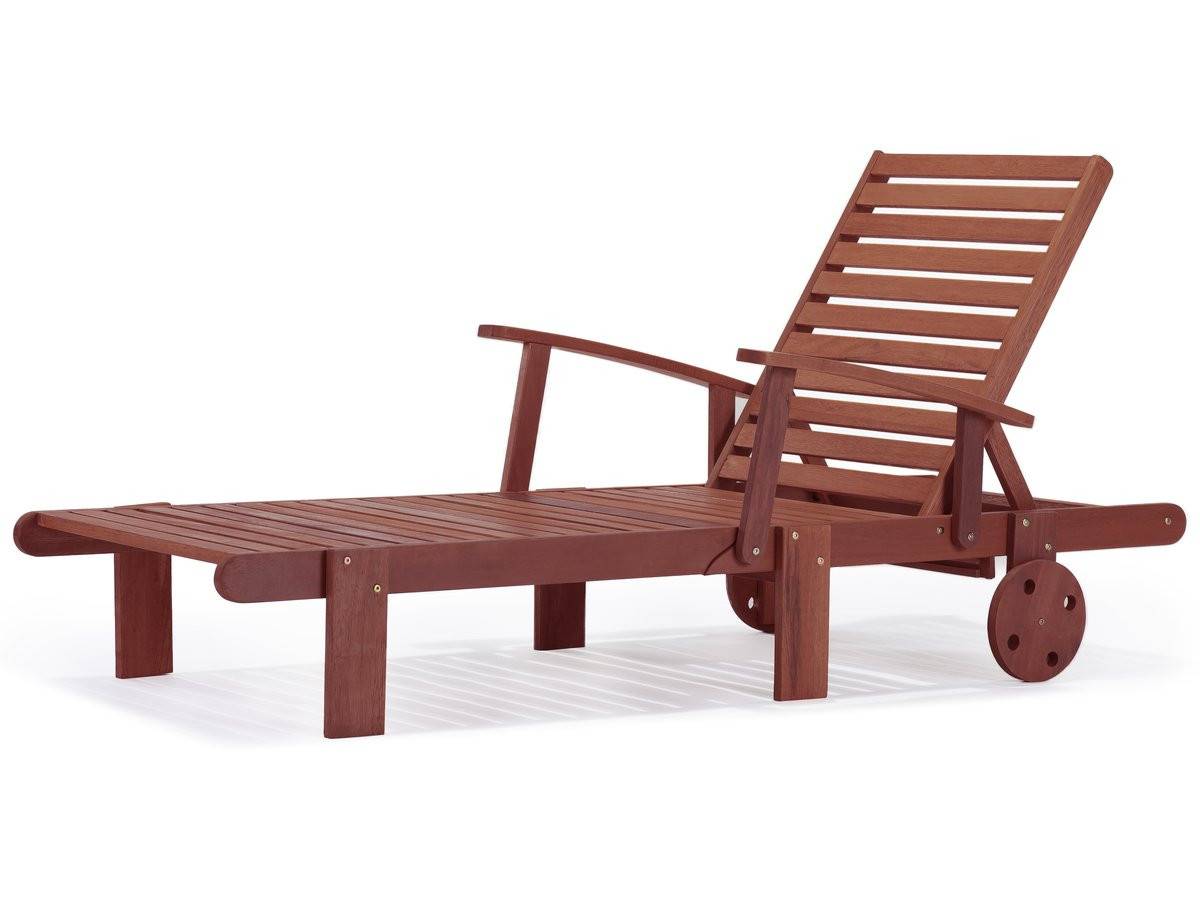 Habitat Et Jardin - Bain De Soleil Pliant En Bois Exotique "tokyo" - Mahogany- Marron Acajou -habitat Et Jardin - Imagen 1