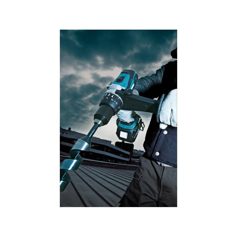 Makita - Perceuse visseuse 18 V Li-Ion 5 Ah Ø 13 mm MAKITA - 3 batteries, chargeur, coffret - DDF458RT3J - Imagen 2