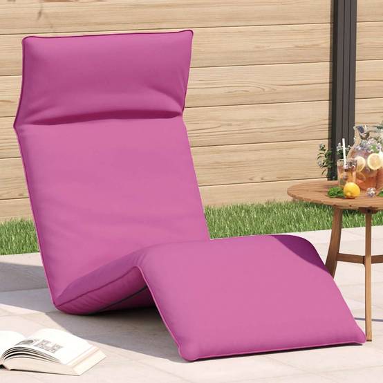 Vidaxl - Transat pliant rose 175 x 54 x 8,5 cm tissu Oxford vidaXL 4019766 - Image 1