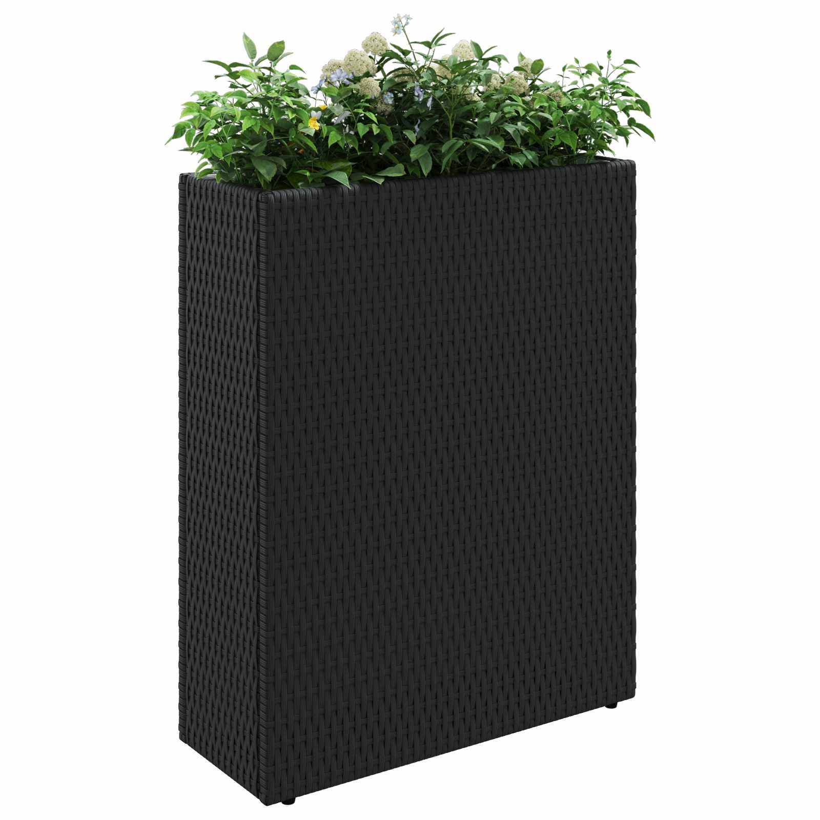 Vidaxl - Grand Pot Noir 55 x 22 x 70 cm polyrotin vidaXL 42026873 - Image 3