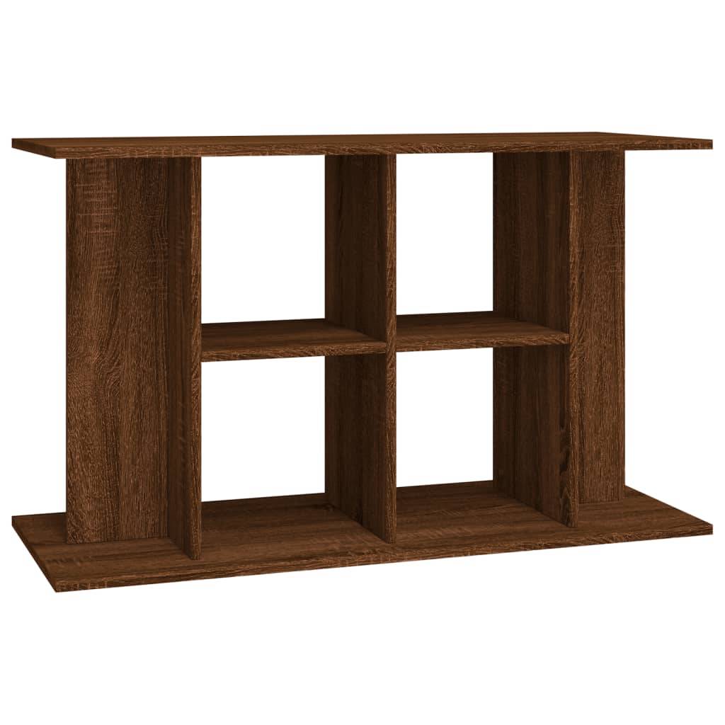Meuble pour Aquarium Bois d'Ingénierie pour Salon avec Rangement 100x40x60 cm Chêne Marron - ComfortXL Outdoor Living - Image 2