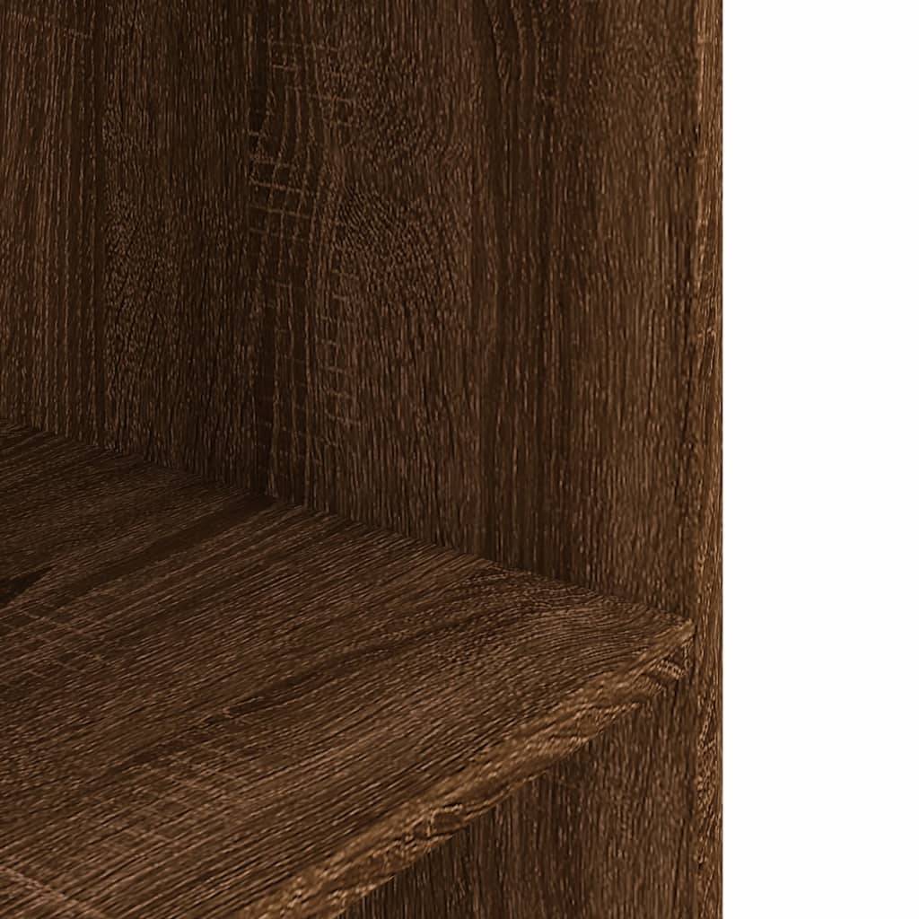 Meuble pour Aquarium Bois d'Ingénierie pour Salon avec Rangement 100x40x60 cm Chêne Marron - ComfortXL Outdoor Living - Image 6