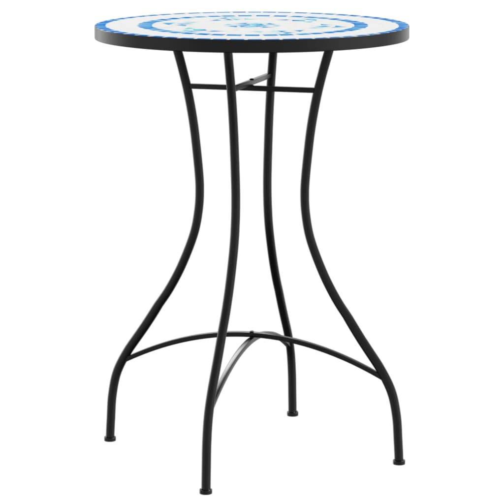Maison Chic - Table de jardin - Table de bistro mosaïque bleu et blanc Ø50x70 cm céramique MP740 - Image 4