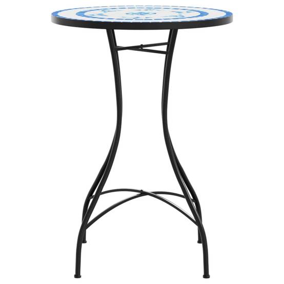 Maison Chic - Table de jardin - Table de bistro mosaïque bleu et blanc Ø50x70 cm céramique MP740 - Image 5