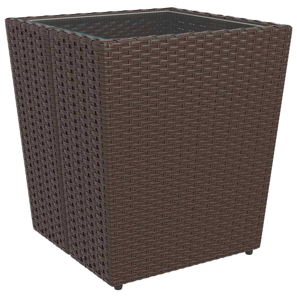 Vidaxl - Ensemble de bistro de jardin 5 pcs-Salons de jardin poly rotin et verre trempé - Image 2