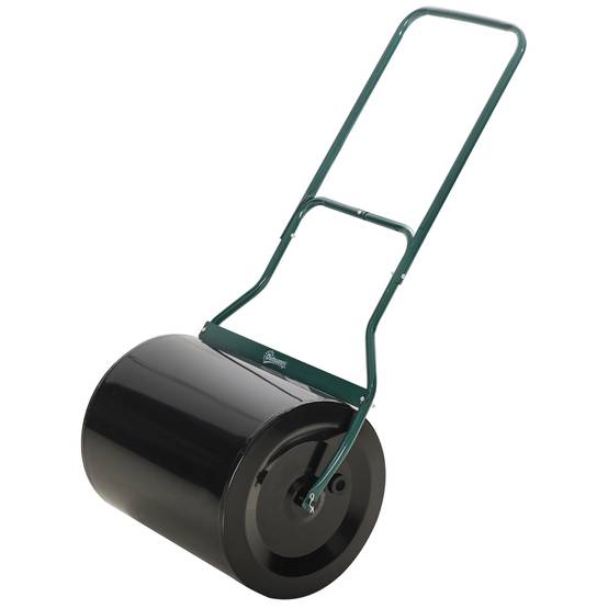 Rouleau de jardin en acier 60L pour aplanir pelouse Noir 50 cm – ComfortXL Outdoor Living - Image 2