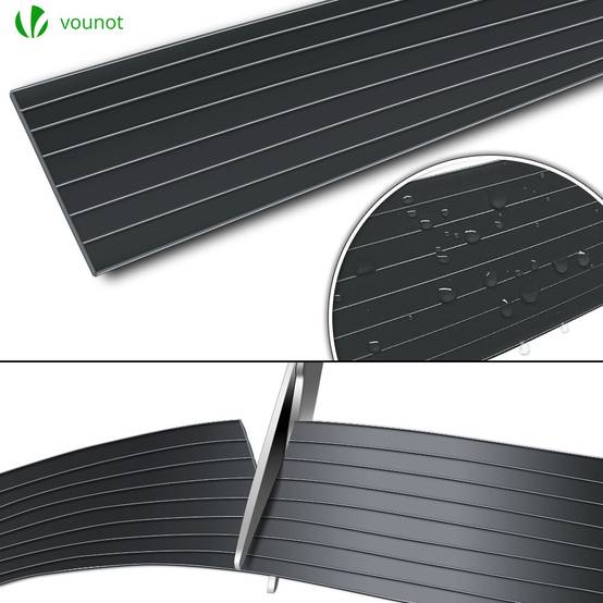 Kit de lamelles occultantes PVC brise vue 300m x 4.7cm avec 600 clips Noir - Image 7