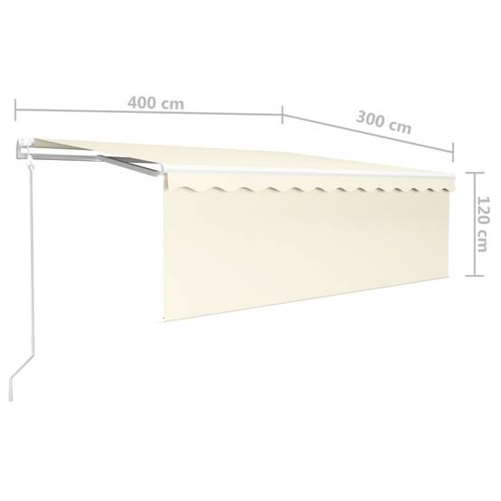 Prolenta Premium - Store banne Vyrnel Blanc 400 X 300 cm - P87209B - Image 5