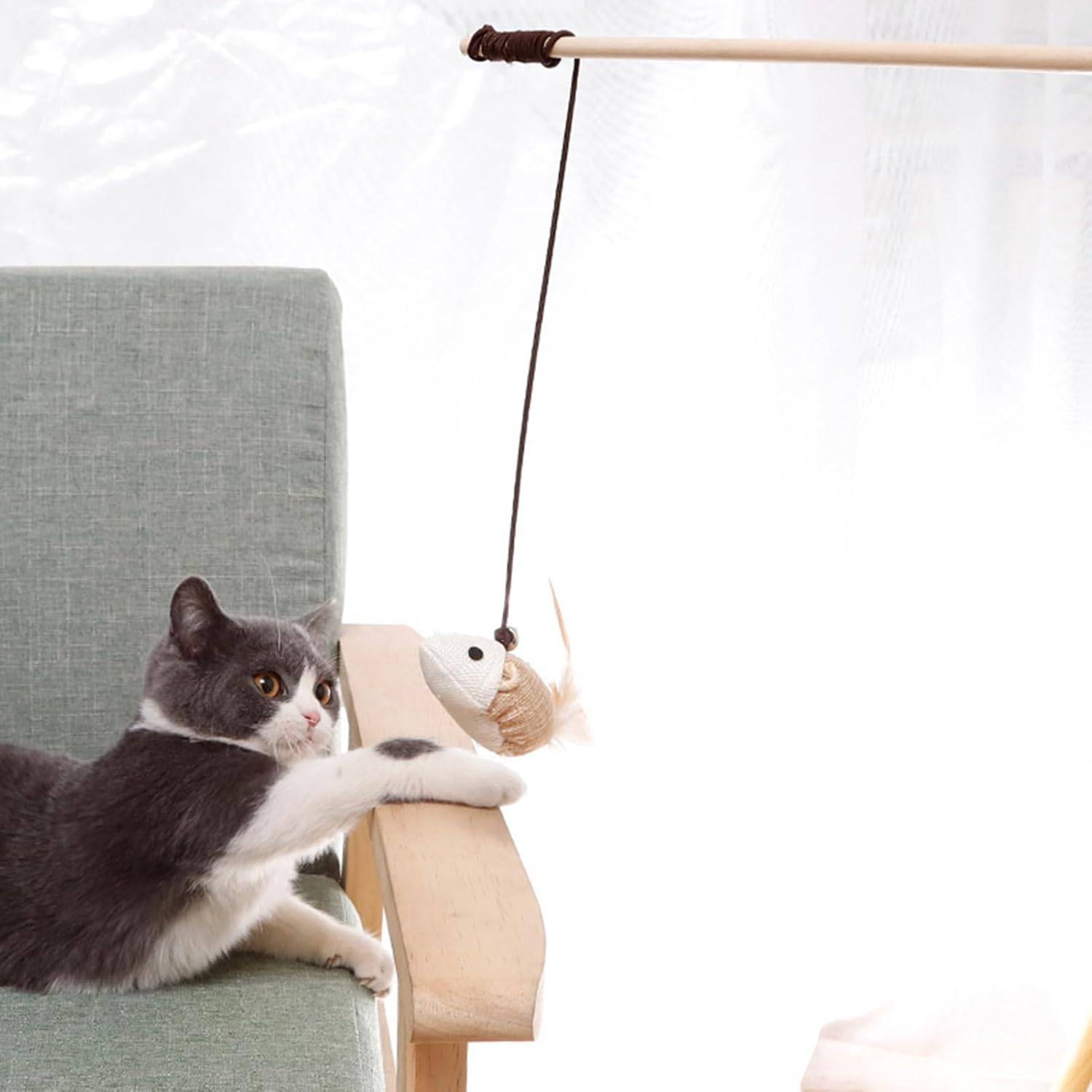 Canne à Plume Interactive pour Chat - Anti-Ennui  DtopbuyAge - Image 2